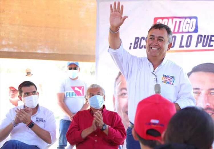 Candidato a la gubernatura de BCS por la alianza Unidos Contigo, Francisco Pelayo