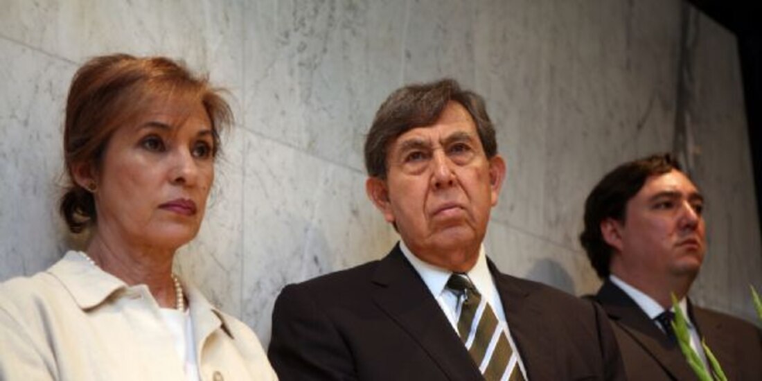 Celeste Batel y el ingeniero Cuauhtémoc Cárdenas en imagen de archivo.