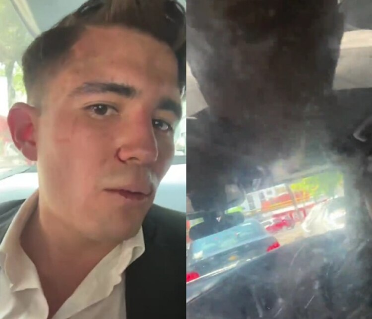 Ru Abogado mientras viajaba en la patrulla