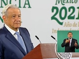 AMLO en la mañanera de este lunes 23 de agosto.