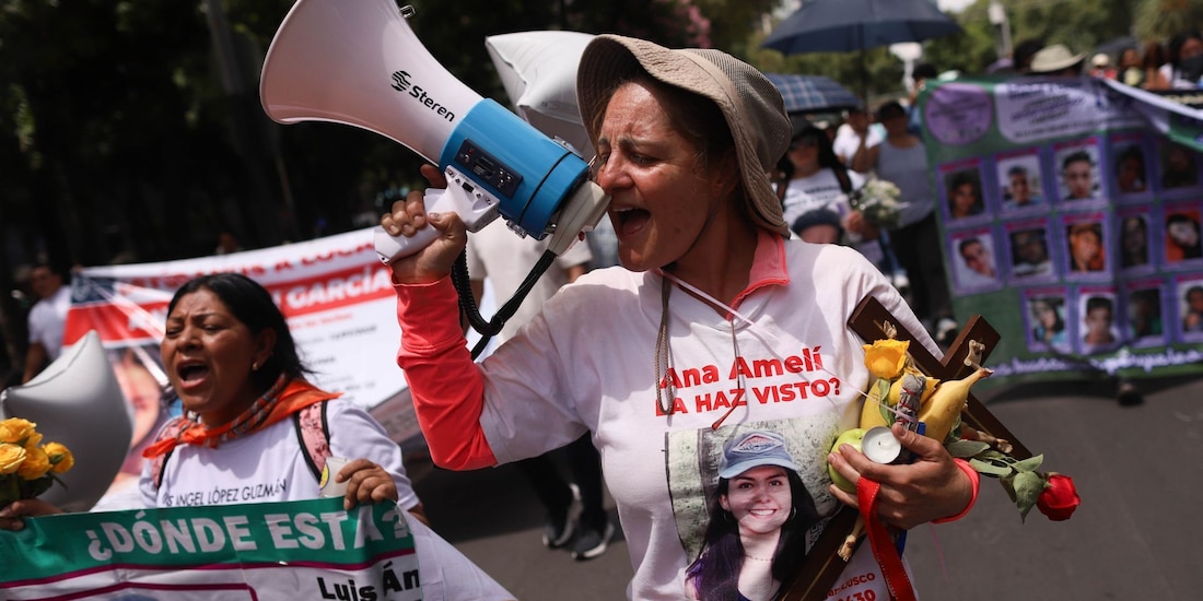 Vanessa Gámez, madre de Ana Ameli García Gamez, exigieron justicia a un año de la desaparición de la joven.