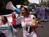 Vanessa Gámez, madre de Ana Ameli García Gamez, exigieron justicia a un año de la desaparición de la joven.