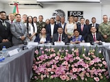 Encuentro entre diversas autoridades, en la ciudad de Puebla.