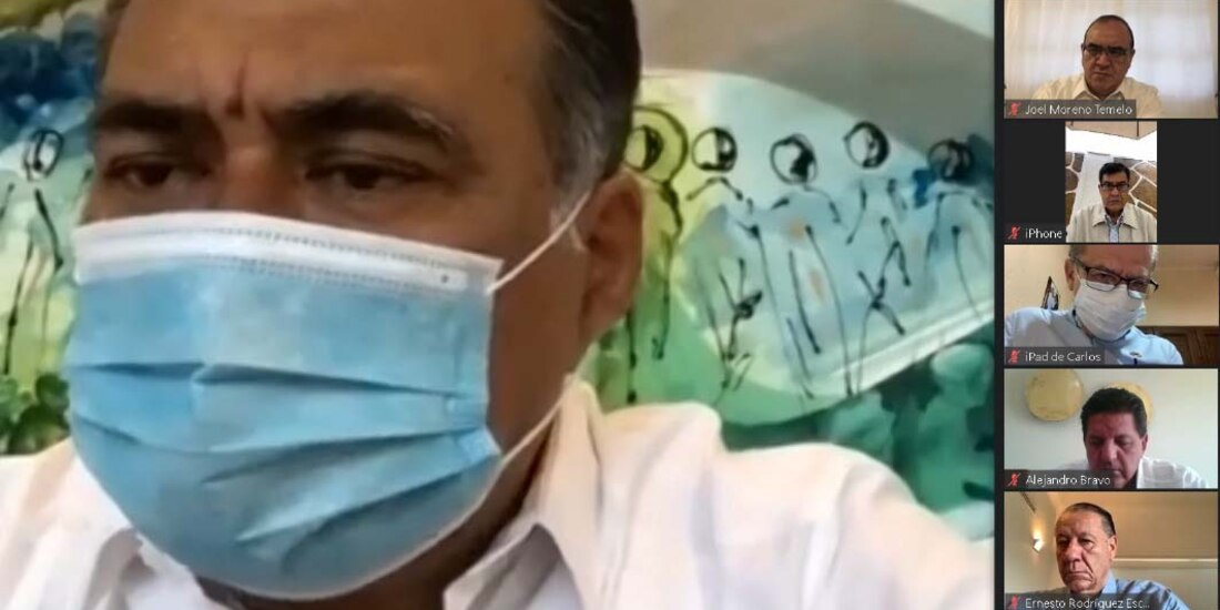 El gobernador Héctor Astudillo encabeza reunión con integrantes de la Mesa de Coordinación para la Construcción de la Paz.