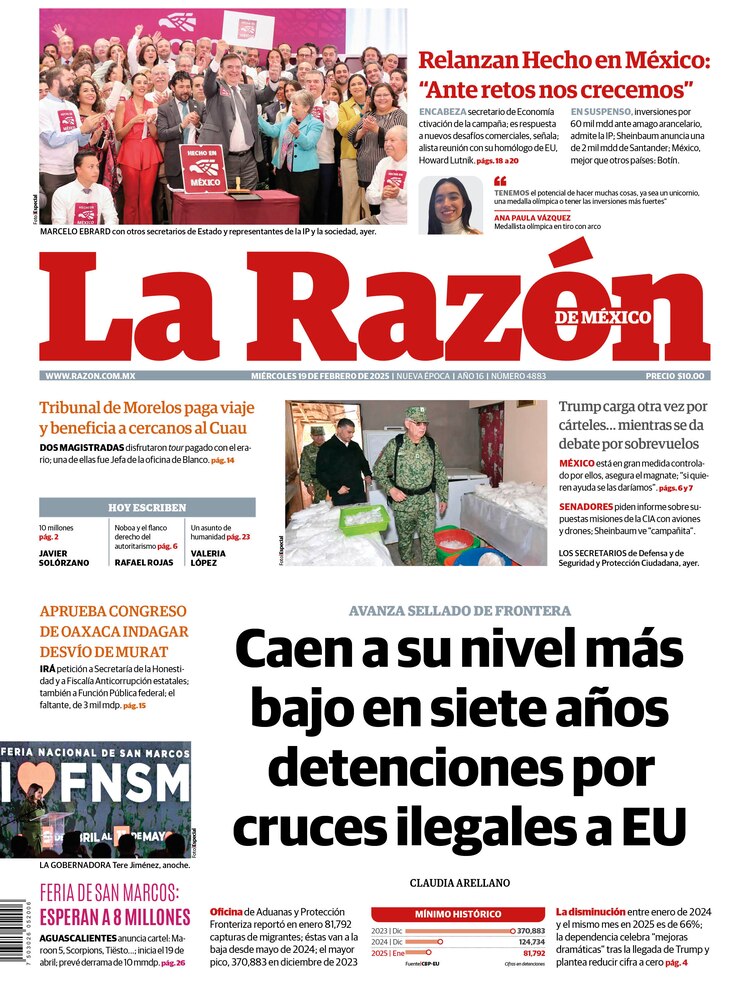 La Razón 19 febrero 2025