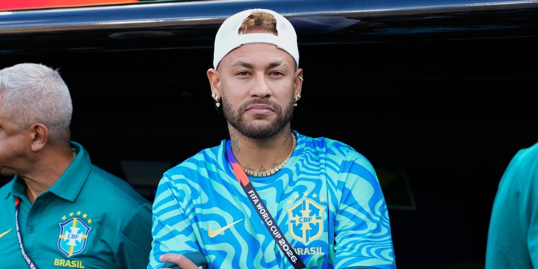 Neymar en un partido de Brasil de la Copa del Mundo 2026