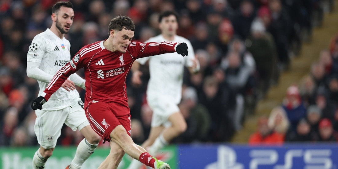 Liverpool goleó 6-0 al Qarabag en la Jornada 8 de la Champions League