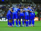 Jugadores de Cruz Azul antes de un partido de la Liga MX
