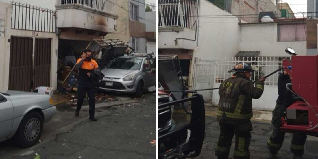 Desalojan a 50 familias tras explosión de gas en Iztapalapa