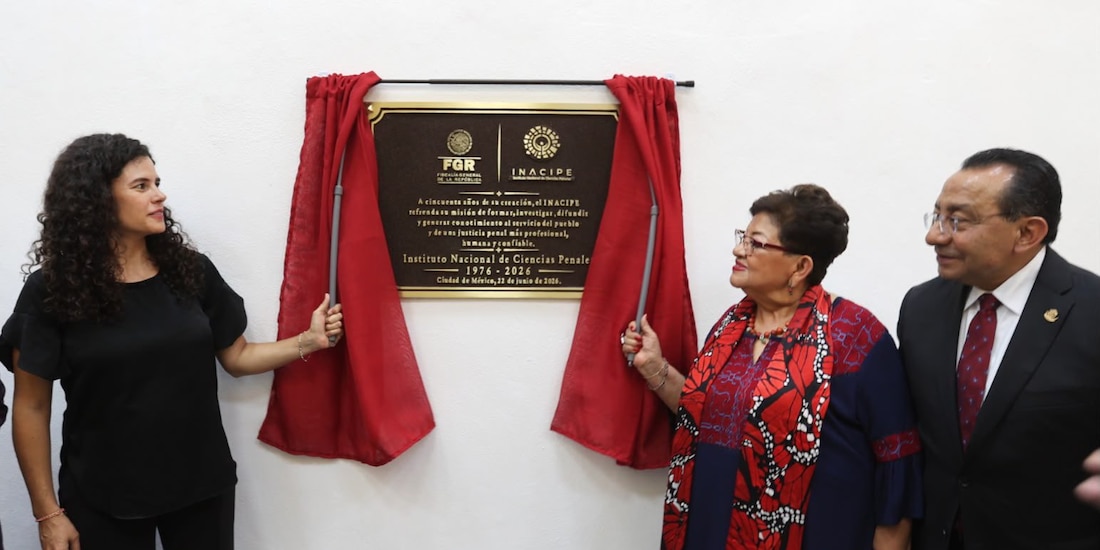 Ernestina Godoy durante la celebración por los 50 años del INACIPE