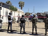 Resguardo de la propiedad por autoridades federales tras ser encontrado por la FGR, el pasado 31 de mayo en Tijuana.