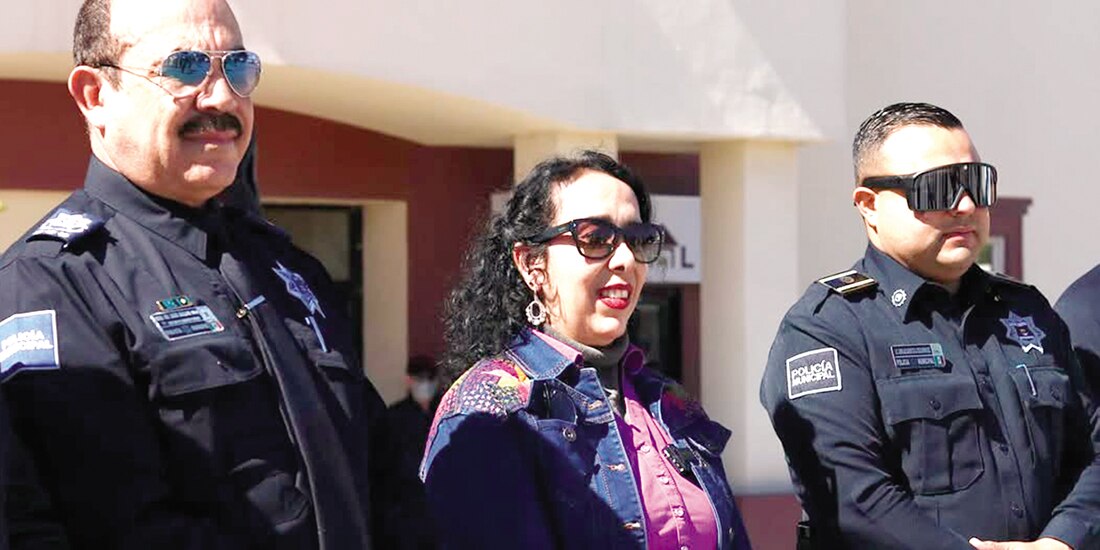 La entonces alcaldesa de Rosarito, Baja California, Hilda Brown, el pasado 23 de febrero de 2024.