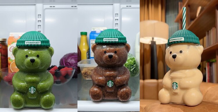 Imágenes del vaso de oso de Starbucks con salsa