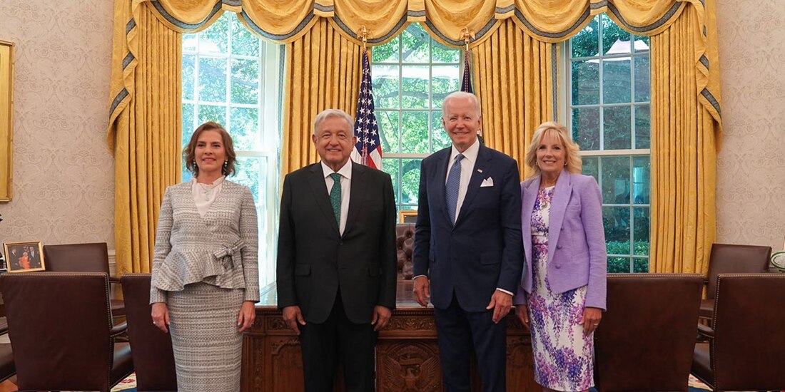 El Presidente durante su visita a la Casa Blanca.