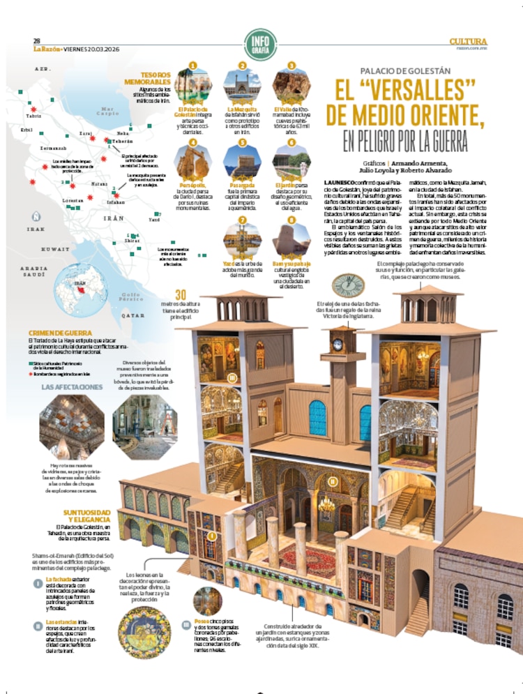 EL "Versalles" de Medio oriente, en peligro por la guerra