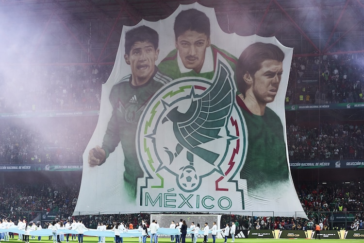 Protocolo during the Quarterfinals second leg match between Mexican National Team (Mexico) and Honduras as part of the Concacaf Nations League 2024-2025 at Nemesio Diez Stadium on November 19, 2024 in Toluca, Estado de Mexico, Mexico.