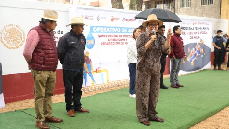 La presidenta municipal Azucena Cisneros Coss reafirmó su compromiso de optimizar los servicios básicos para las familias de Ecatepec.