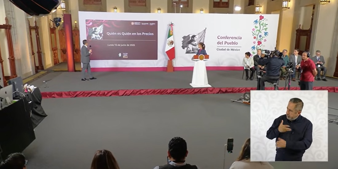 El titular de Profeco en la Mañanera de Sheinbaum Pardo.