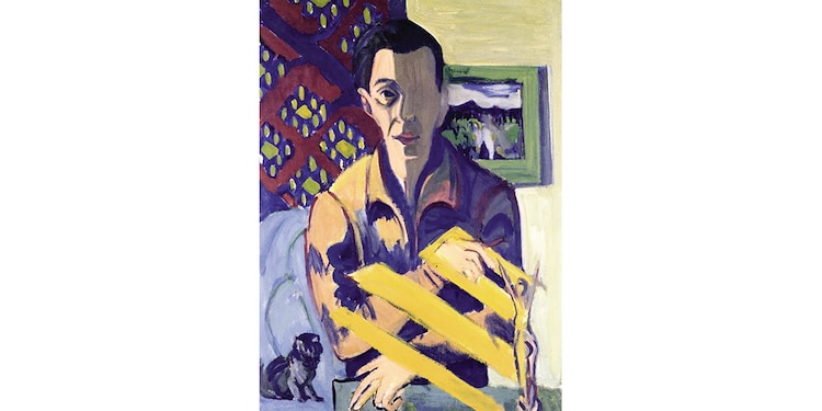 Autorretrato, Ernst Ludwig Kirchner, 1937.