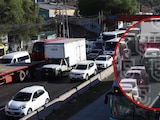 Se registra bloqueo en la autopista México-Pachuca