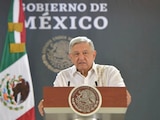 El Presidente López Obrador en Isla Mujeres, QRoo.