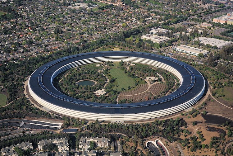 Apple Park, sede de las principales oficinas de Apple.