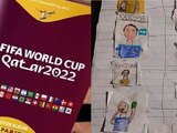 Niño sin dinero para el álbum del Mundial Qatar 2002 dibuja el suyo