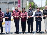 Delfina Gómez entrega mejoramiento urbano de vialidades en Zona Industrial de Toluca.