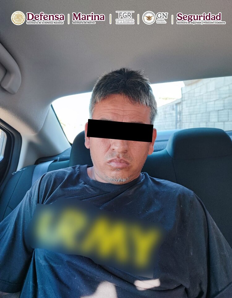 Rogelio "N", alias “El Gato”, detenido en Mazatlán.