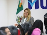 La alcaldesa Romina Contreras Carrasco.