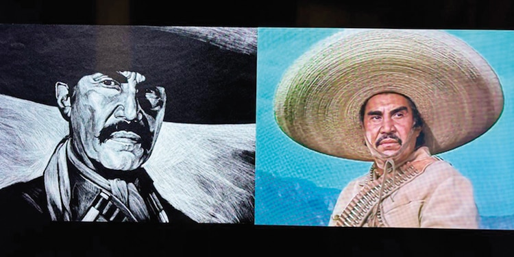 Grabado para la película Un dorado de Pancho Villa.