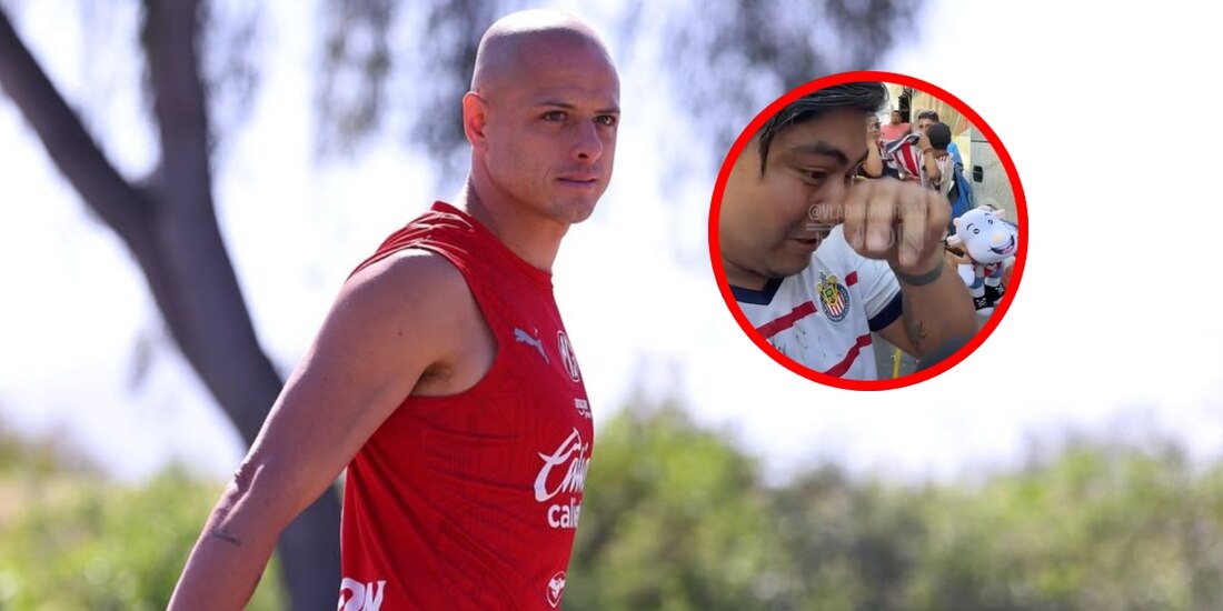 El 'Chicharito' Hernández firmó el brazo de su fan número 1.