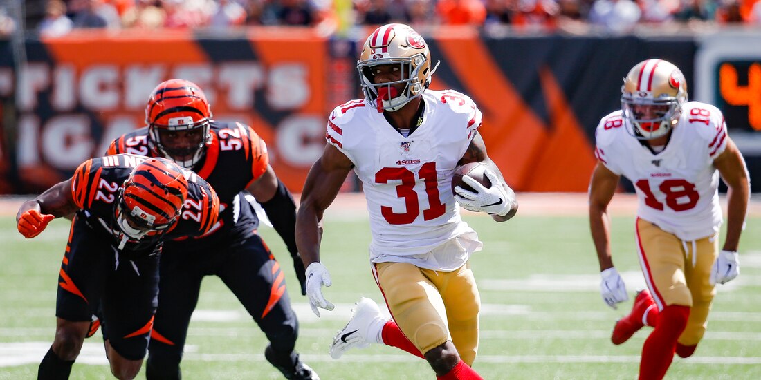 Una acción de un San Francisco 49ers vs Cincinnati Bengals de la NFL