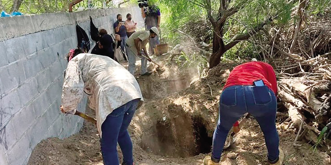 Una fosa clandestina en Nayarit en 2023.