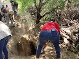 Una fosa clandestina en Nayarit en 2023.