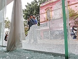 EN LA PROTESTA, los agresores se fueron contra establecimientos.