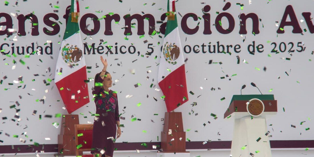 Claudia Sheinbaum dio un mensaje por su primer año de Gobierno desde el Zócalo capitalino.