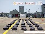 Droga incautada por las autoridades de Seguridad federal.