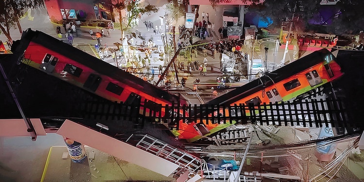 Accidente Línea 12 del Metro. Ciudad de México, 2021.