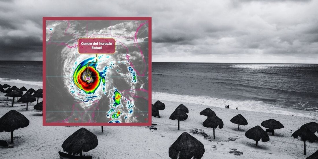 Esta es la trayectoria del huracán Rafael por México.