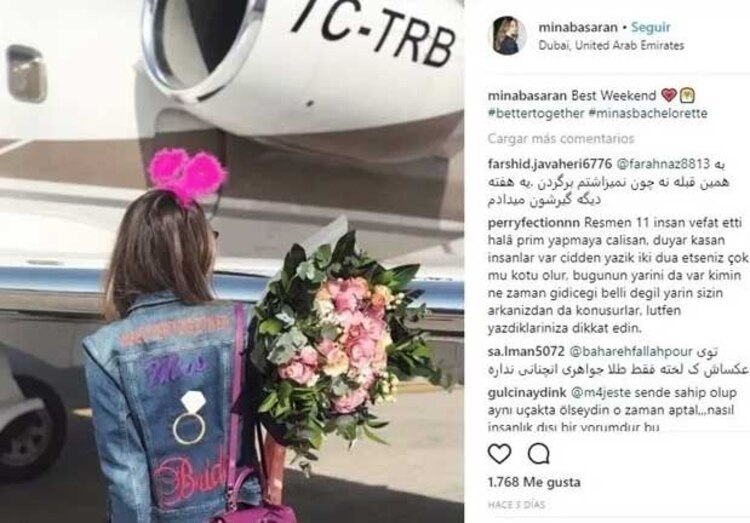 Una foto del Instagram de Mina Basaran