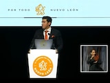 Samuel García, durante la presentación de su Tercer Informe de Gobierno.