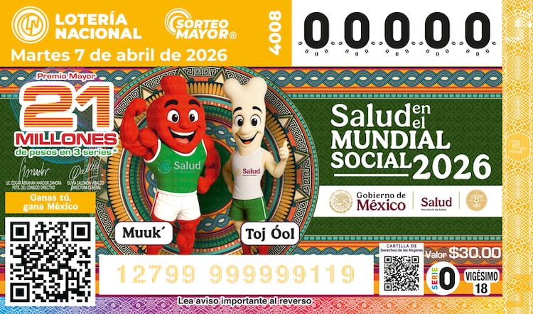 El Sorteo Mayor 4008 está dedicado a la Salud en el Mundial Social 2026.