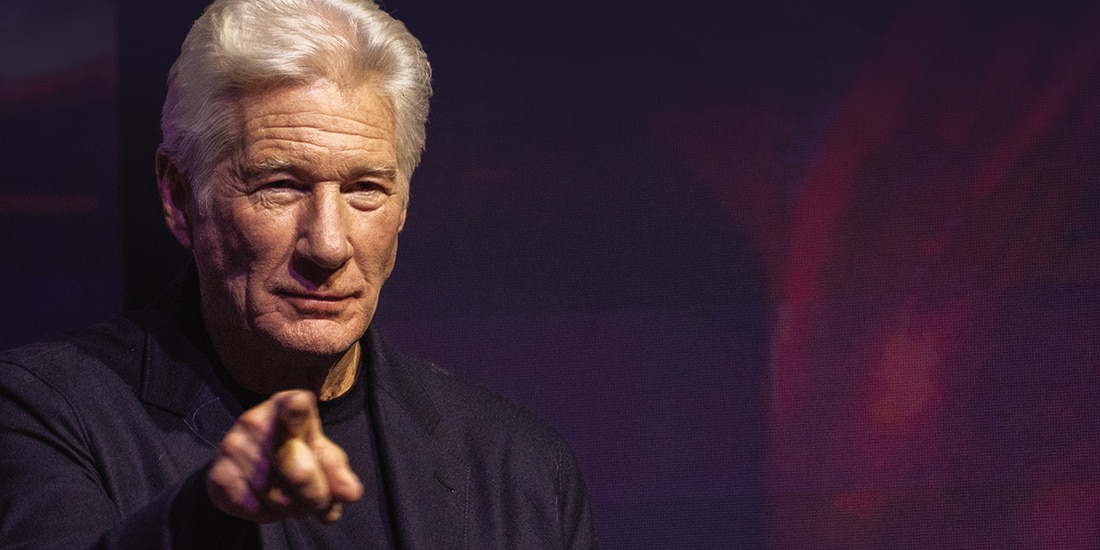 El actor Richard Gere, ayer en la Ciudad de México.