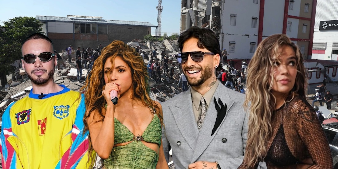 Shakira, Maluma, J Balvin y Karol G envían mensajes de apoyo tras terremoto en Colombia