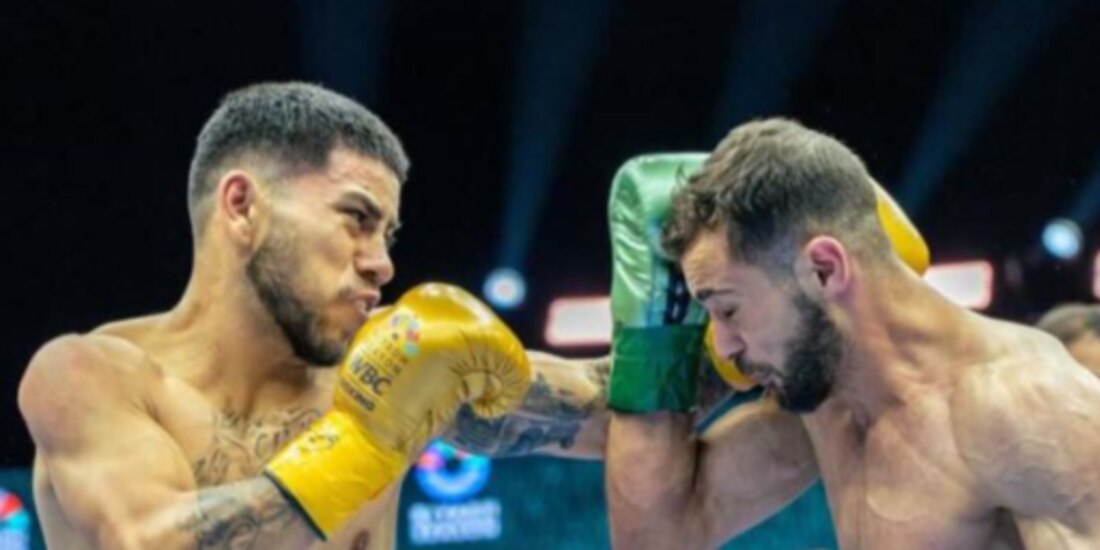 Brandon Mejía en su primer combate del WBC Grand Prix, hace dos meses