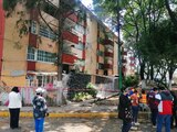 Al menos 50 familias fueron desalojadas tras quedar dañado la Unidad Habitación Lindavista Vallejo, ubicada en la alcaldía Gustavo A. Madero.