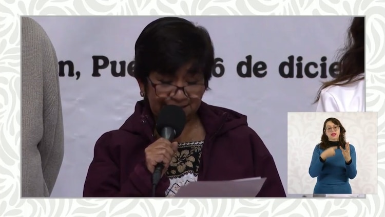 Edna Vega Rangel, titular de la Sedatu, encabezó el primer sorteo de viviendas de la Conavi en Chignahuapan, Puebla.