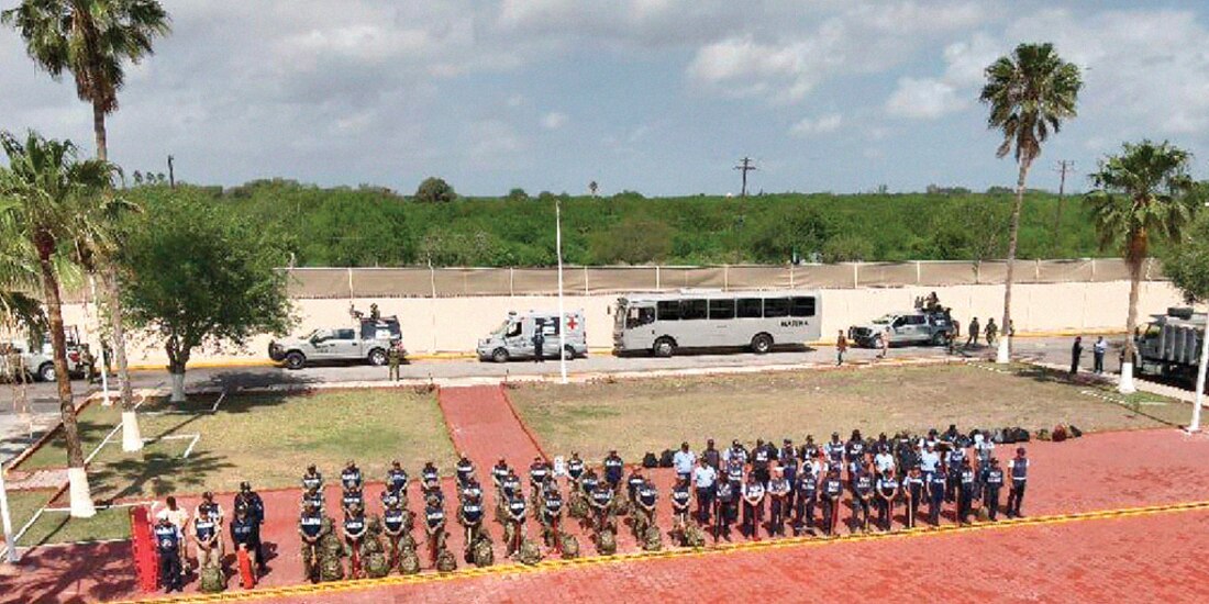 Elementos navales, ayer, tras implementar el Plan Marina en Tamaulipas