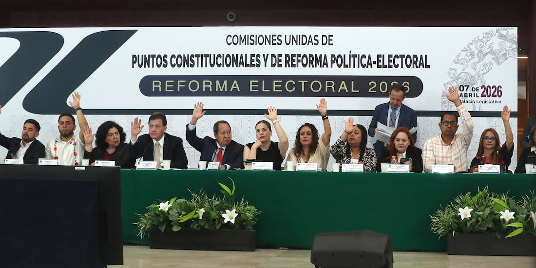 Comisiones unidas de la Cámara de Diputados, el 7 de abril de 2026.
